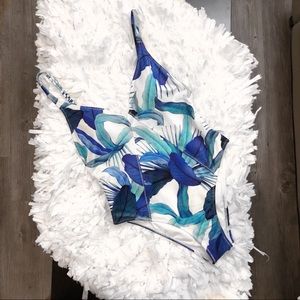 open back one piece swim suit